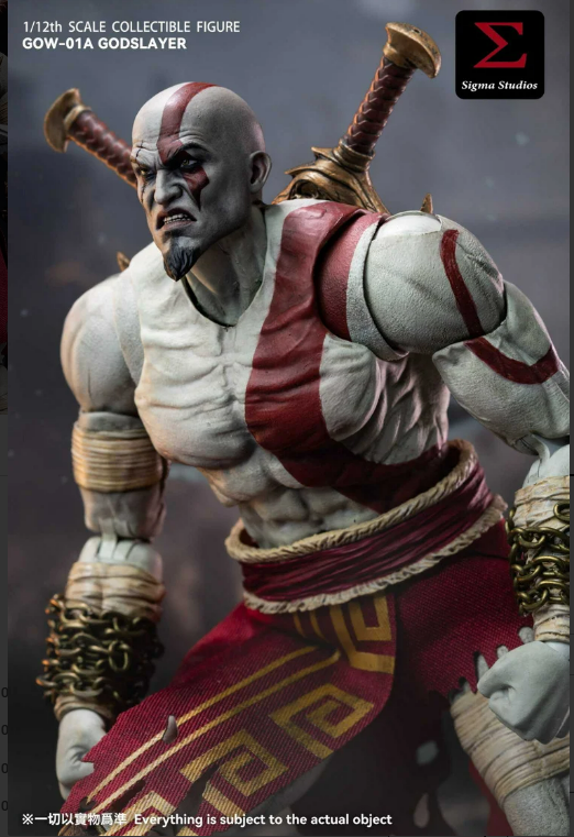 [PREORDER]【Sigma Studios GOW-01A 1/12 Godslayer God of War Kratos Action  Figure】