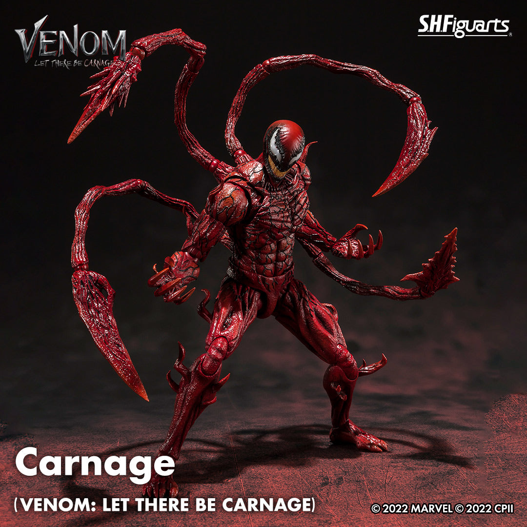 アメコミ SHFiguarts VENOM LET THERE BE CARNAGE Figurina Venom S.H. Figuarts Venom Let There Be Carnage, 19cm