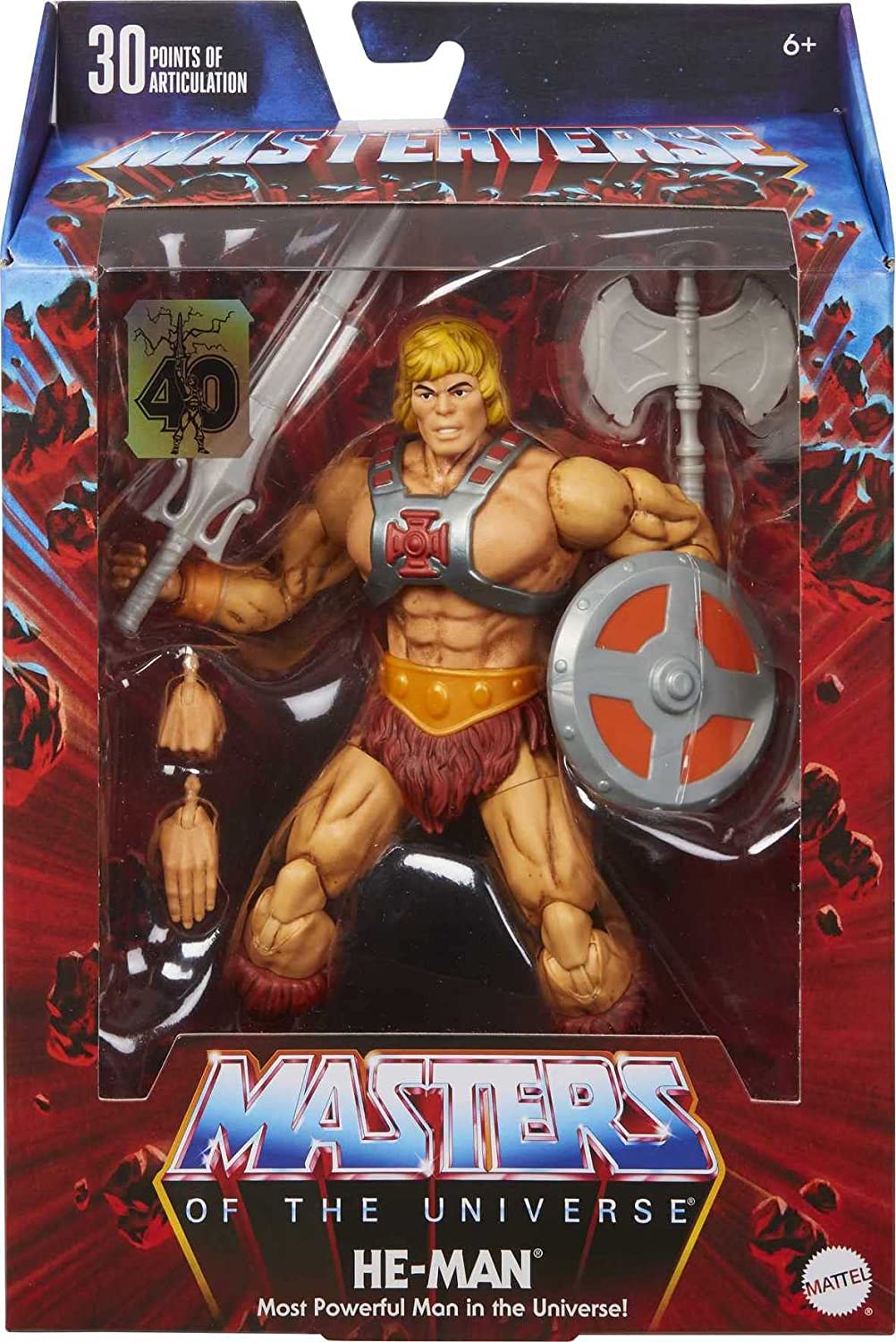 [PREORDER] Masters of the Universe Masterverse He-Man 40th Anniversary  Action Figure