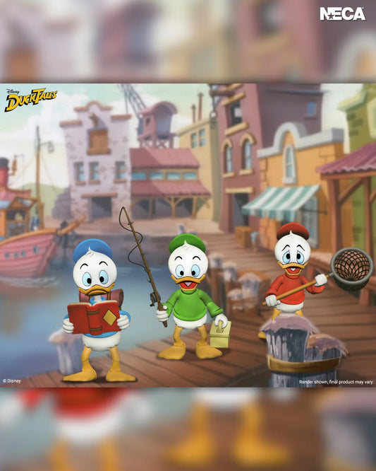 [PREORDER] DuckTales - 7” Scale Action Figure – Ultimate Huey, Dewey, and Louie 3 Pack