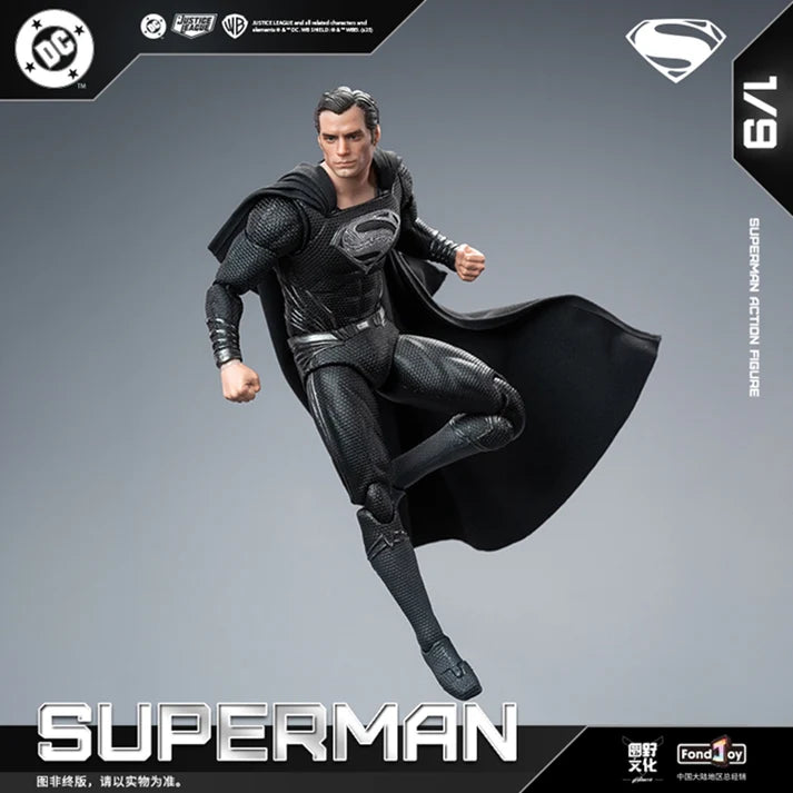 [PREORDER 122225] FondJoy DC1026 1/9 DC Aciton Figure Black Superman 2.0