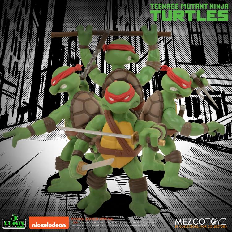 [PREORDER] MEZCO Teenage Mutant Ninja Turtles 5 Points Plus Boxed Set