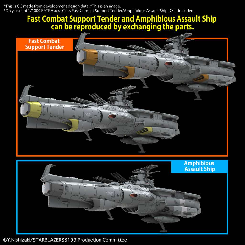 [PREORDER] 1/1000 EFCF Asuka Class Fast Combat Support Tender/Amphibious Assault Ship DX