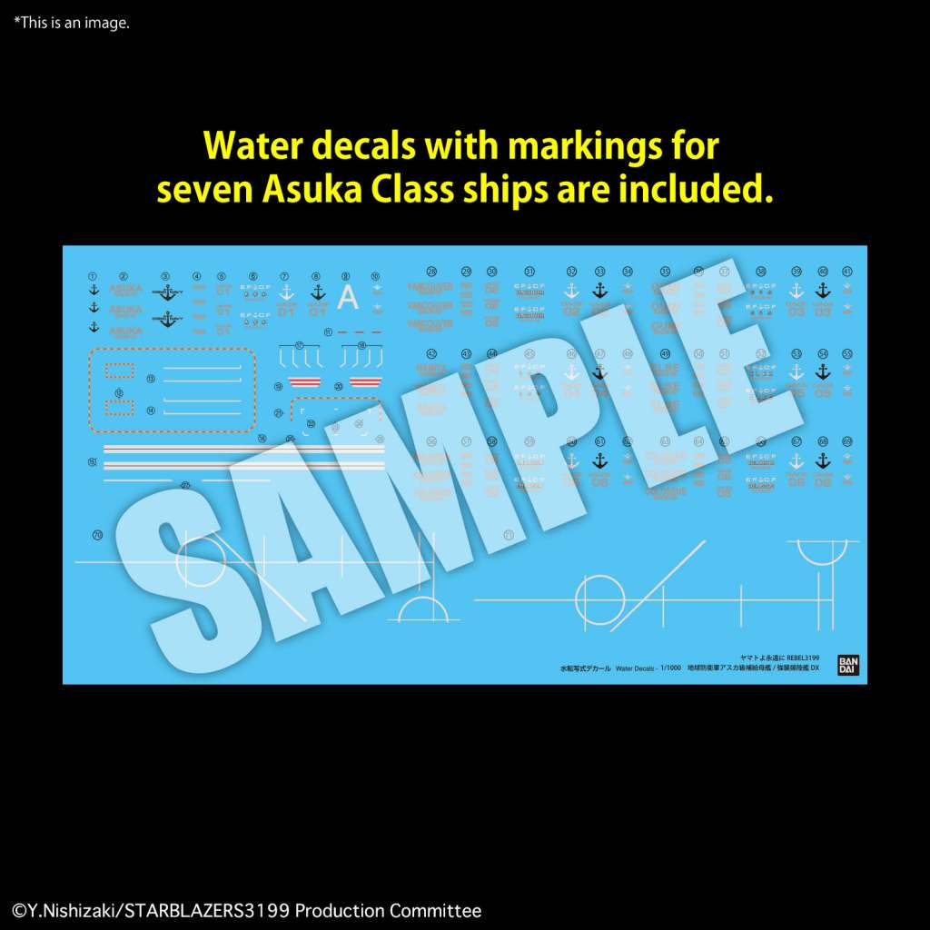 BANDAI HOBBY Ruimte Slagschip Yamato - 1/1000 EFCF Asuka