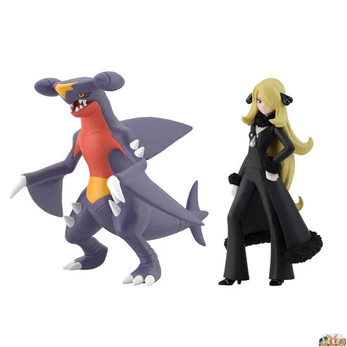 [PREORDER] POKÉMON SCALE WORLD SINNOH REGION CYNTHIA & GARCHOMP W/O GUM (reoffer)