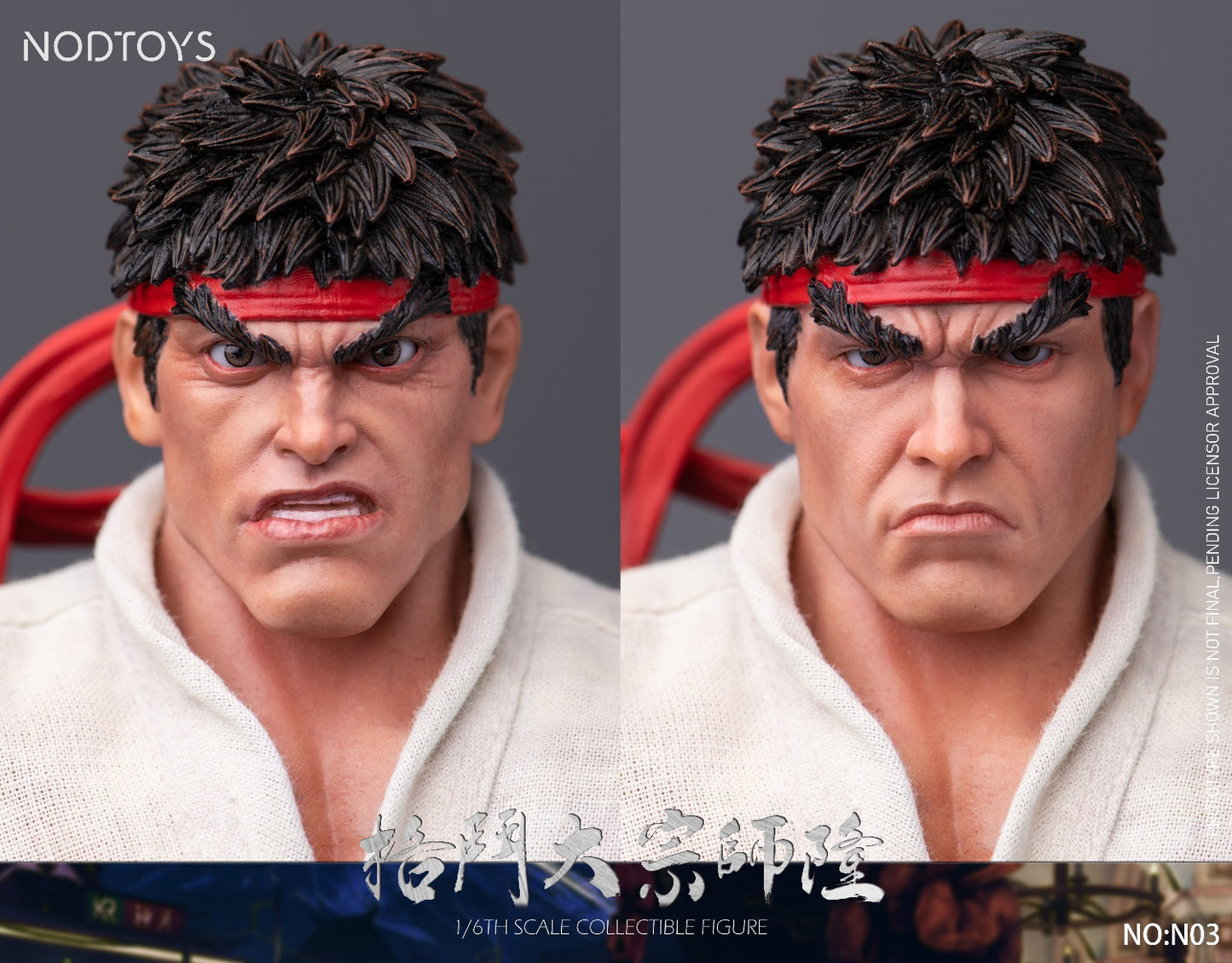 [PREORDER] NODTOYS NOD-N03 1/6 Scale Silicone Articulated Figure "Grandmaster of Fighting – Ryu"
