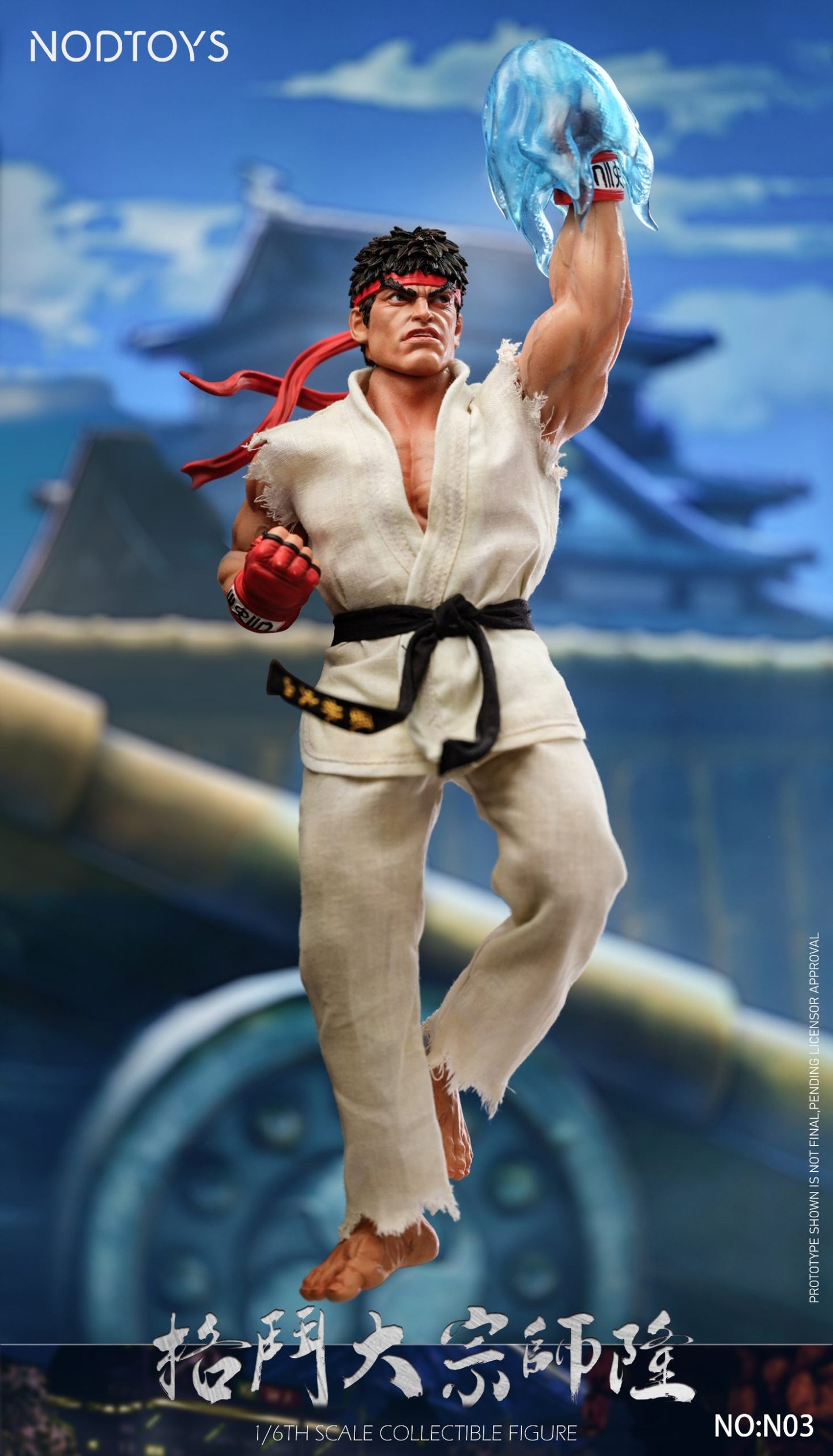 [PREORDER] NODTOYS NOD-N03 1/6 Scale Silicone Articulated Figure "Grandmaster of Fighting – Ryu"