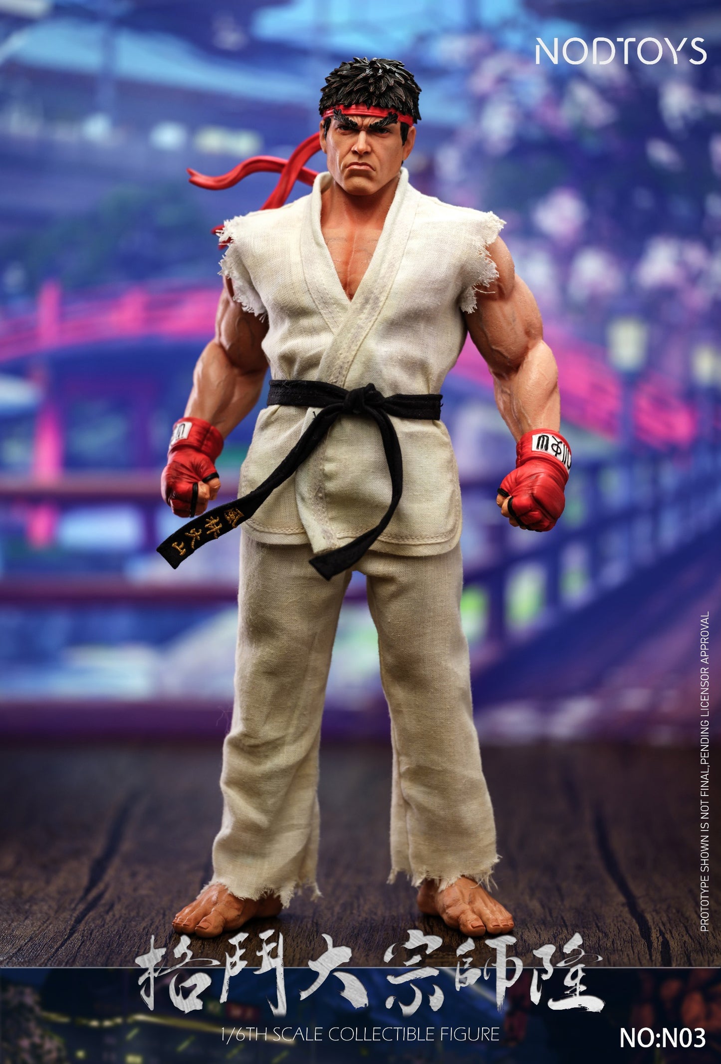 [PREORDER] NODTOYS NOD-N03 1/6 Scale Silicone Articulated Figure "Grandmaster of Fighting – Ryu"