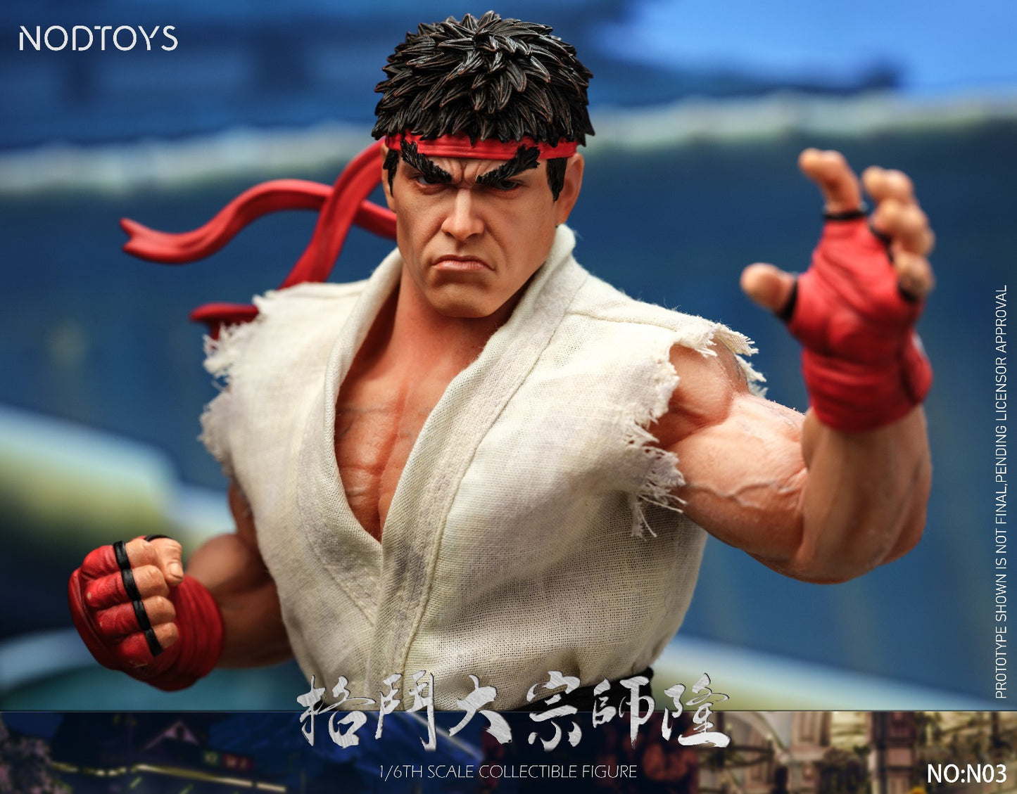 [PREORDER] NODTOYS NOD-N03 1/6 Scale Silicone Articulated Figure "Grandmaster of Fighting – Ryu"