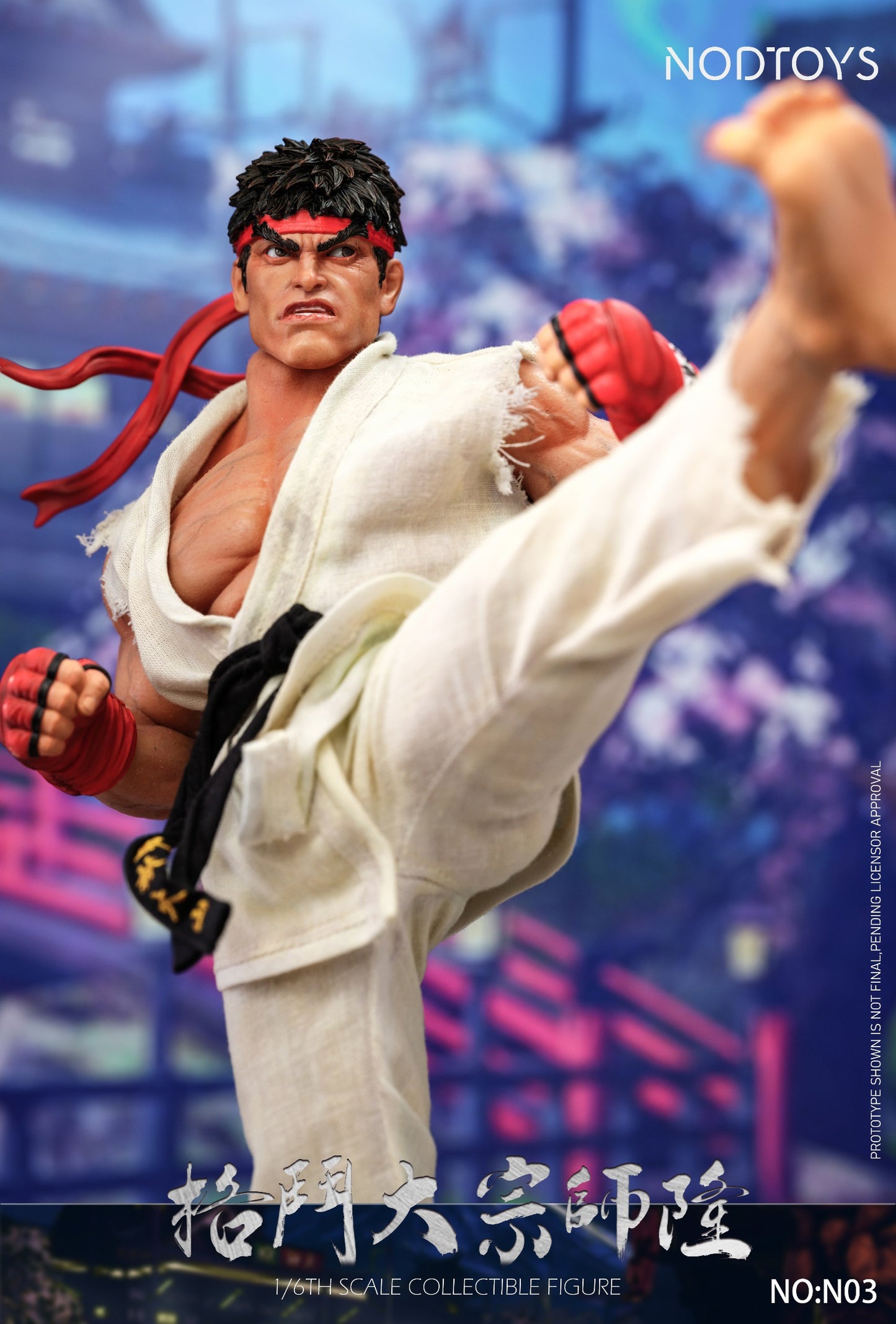[PREORDER] NODTOYS NOD-N03 1/6 Scale Silicone Articulated Figure "Grandmaster of Fighting – Ryu"
