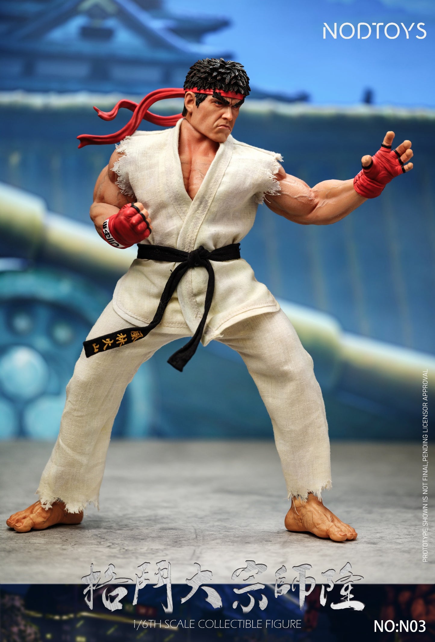 [PREORDER] NODTOYS NOD-N03 1/6 Scale Silicone Articulated Figure "Grandmaster of Fighting – Ryu"