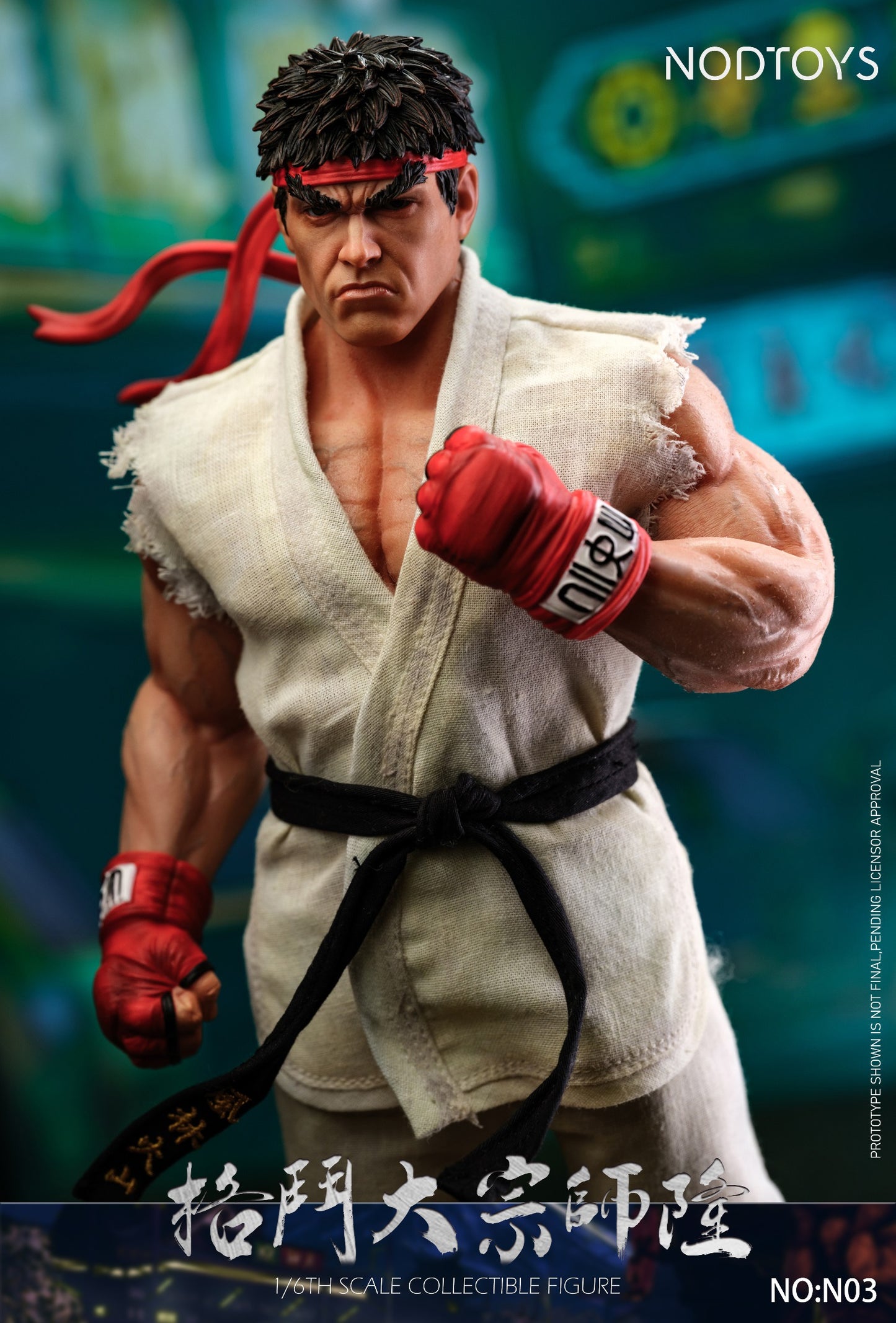 [PREORDER] NODTOYS NOD-N03 1/6 Scale Silicone Articulated Figure "Grandmaster of Fighting – Ryu"