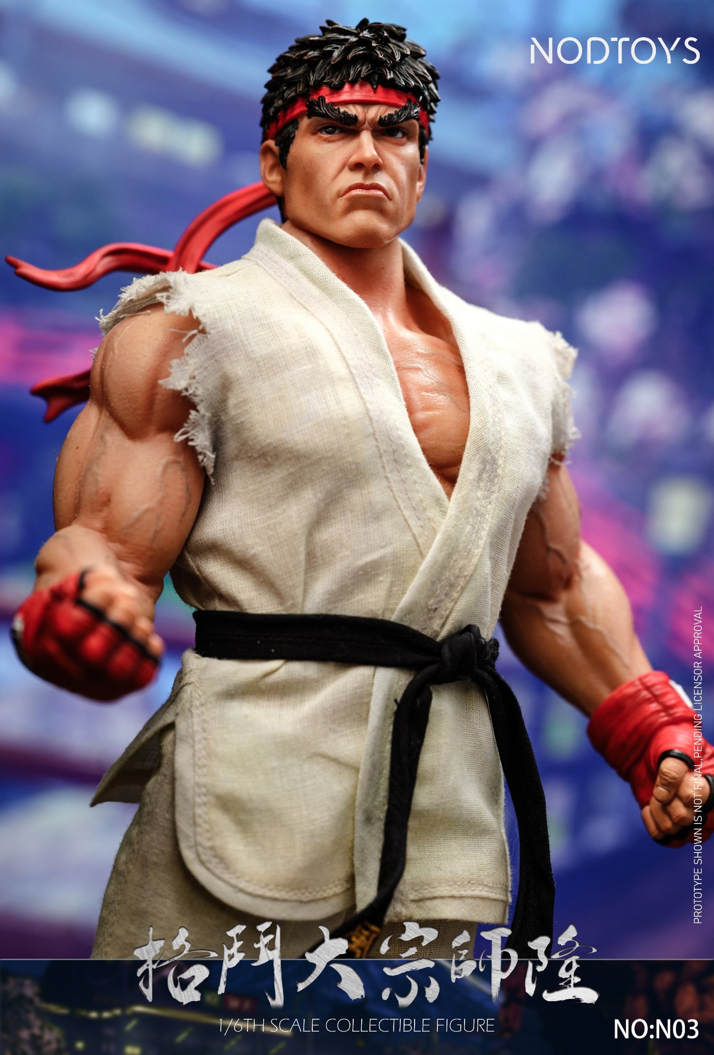 [PREORDER] NODTOYS NOD-N03 1/6 Scale Silicone Articulated Figure "Grandmaster of Fighting – Ryu"