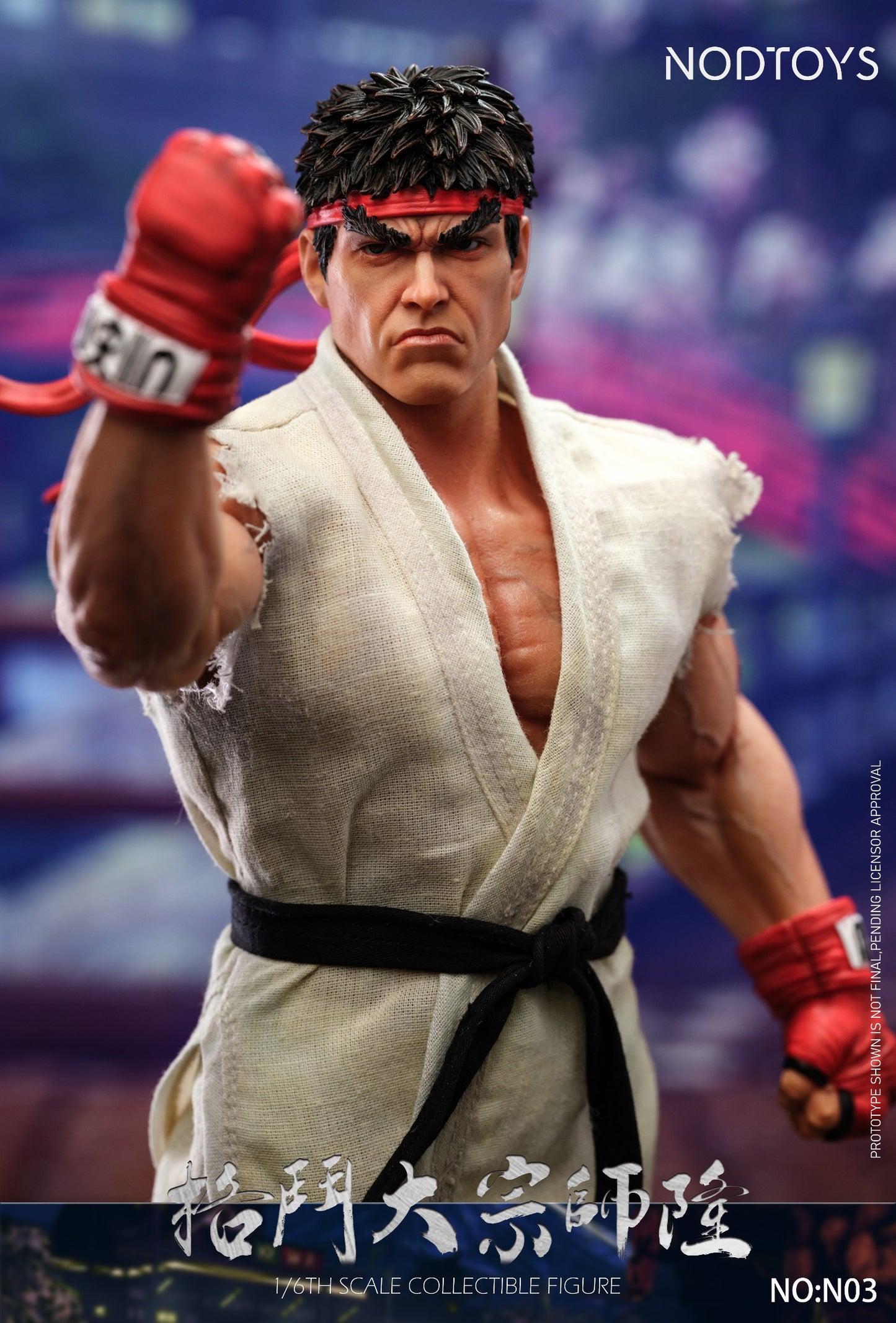 [PREORDER] NODTOYS NOD-N03 1/6 Scale Silicone Articulated Figure "Grandmaster of Fighting – Ryu"