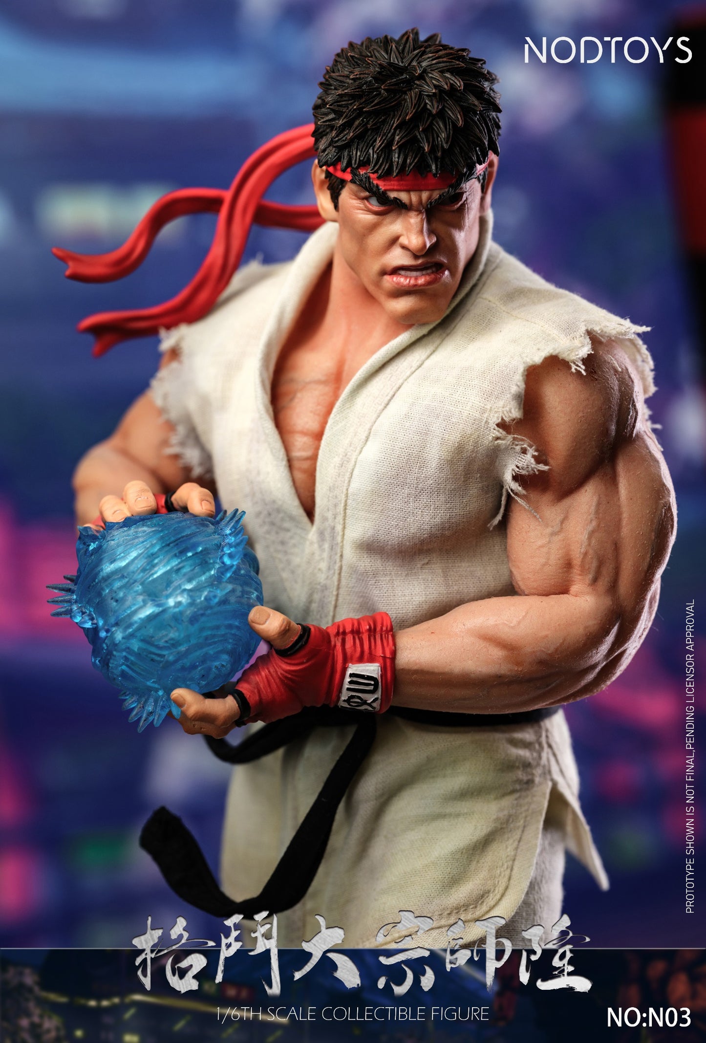 [PREORDER] NODTOYS NOD-N03 1/6 Scale Silicone Articulated Figure "Grandmaster of Fighting – Ryu"