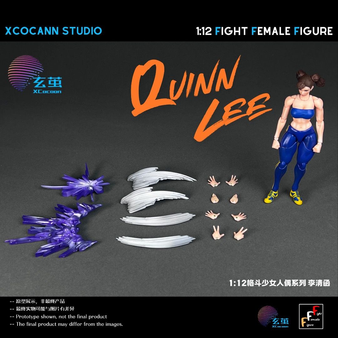 [PREORDER] Cocann Studio 1/12 Fight Female Figure series Quinn Lee figure and Mountain Moon