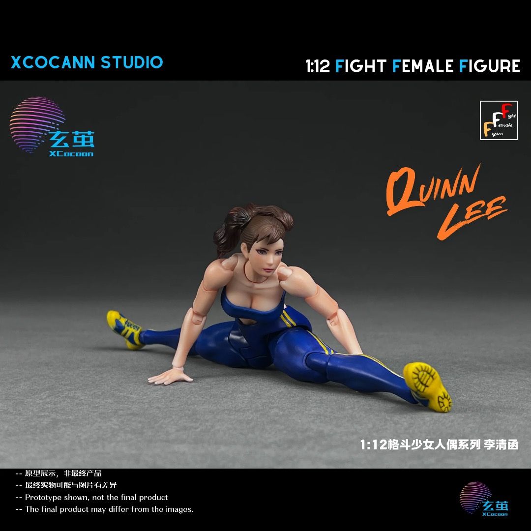 [PREORDER] Cocann Studio 1/12 Fight Female Figure series Quinn Lee figure and Mountain Moon