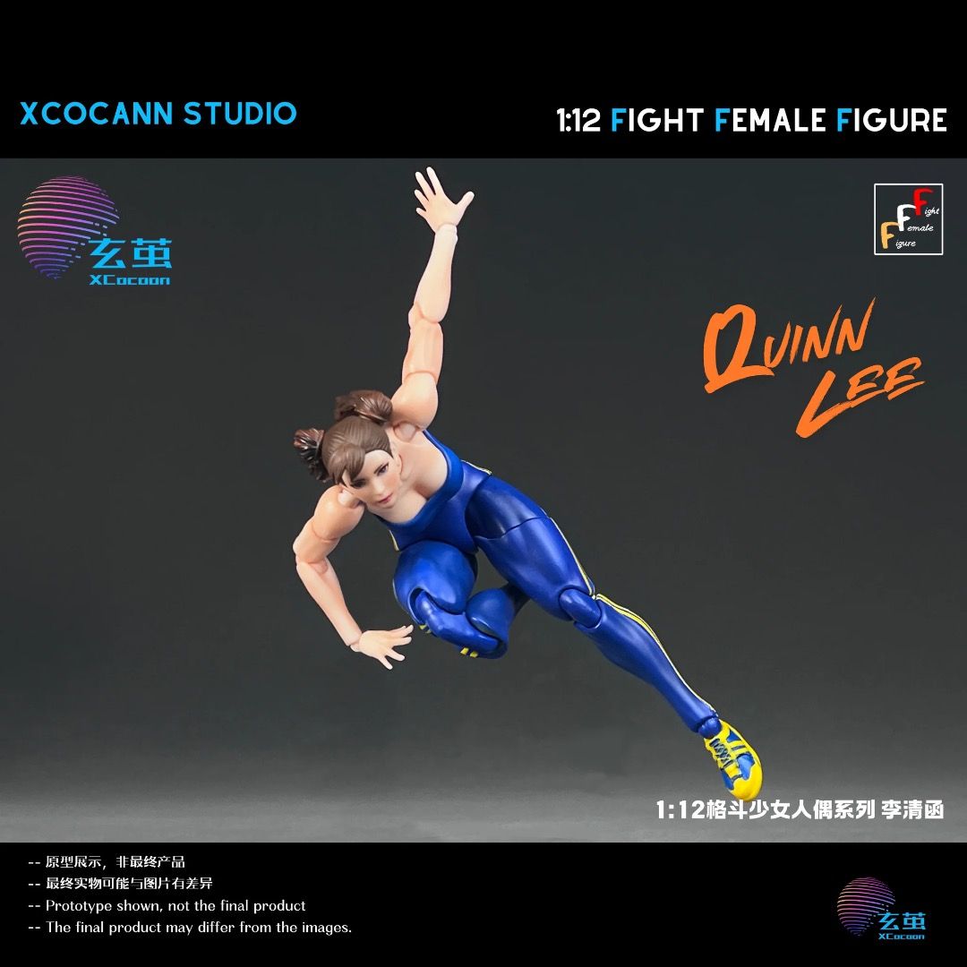 [PREORDER] Cocann Studio 1/12 Fight Female Figure series Quinn Lee figure and Mountain Moon