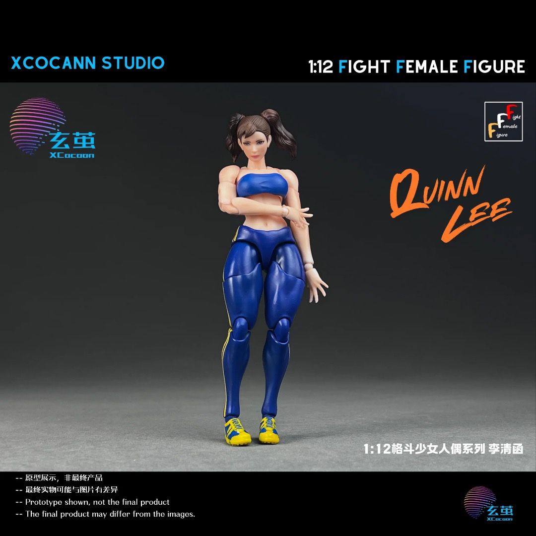 [PREORDER] Cocann Studio 1/12 Fight Female Figure series Quinn Lee figure and Mountain Moon