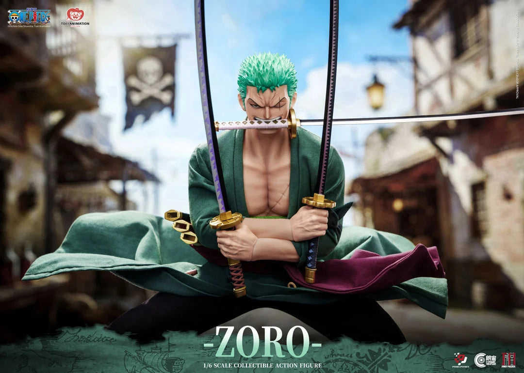 [PREORDER 060426] Pixel Poses | Cosmic Creations × Jimei Palace 1/6 One Piece Roronoa Zoro Action Figure Overseas Version PP-200595 Standard Edition