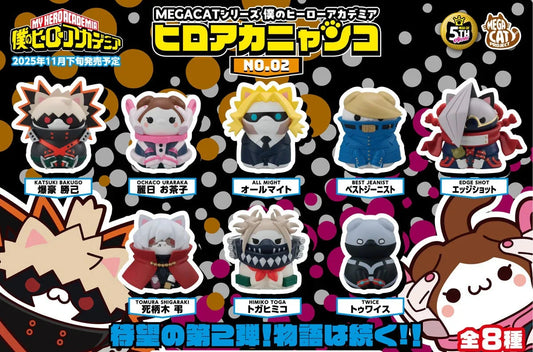 [PREORDER] BOX OF 8 - MEGA CAT PROJECT My Hero Academia  Heroaca Cats  NO.02