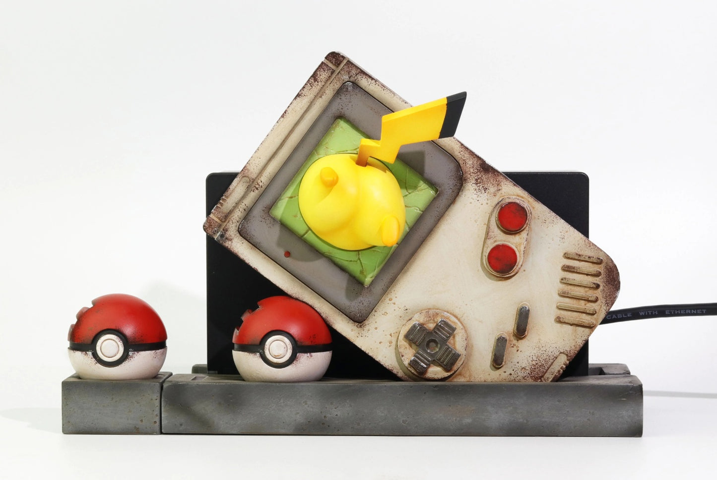 [PREORDER] PNJ Grocery Store 21cm switch accessory game console stand Pikachu Gameboy