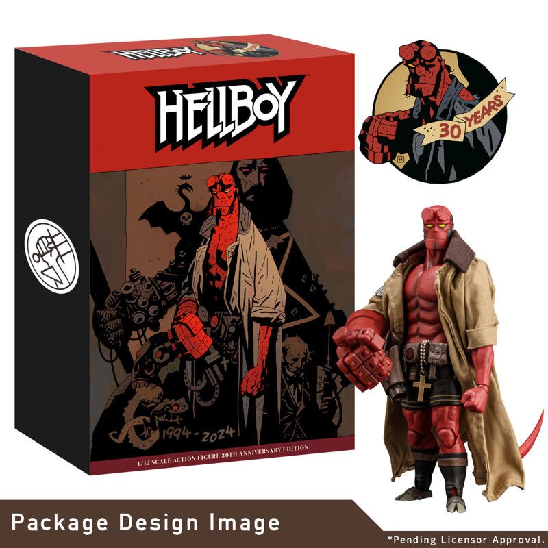 [PREORDER] HELLBOY 1/12 SCALE ACTION FIGURE 30TH ANNIVERSARY EDITION