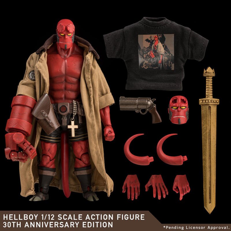 [PREORDER] HELLBOY 1/12 SCALE ACTION FIGURE 30TH ANNIVERSARY EDITION