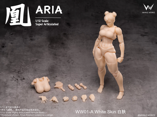 [PREORDER] Whale Works WW01-A 1/12 Super Movable Female Figure: ARIA (White Skin)