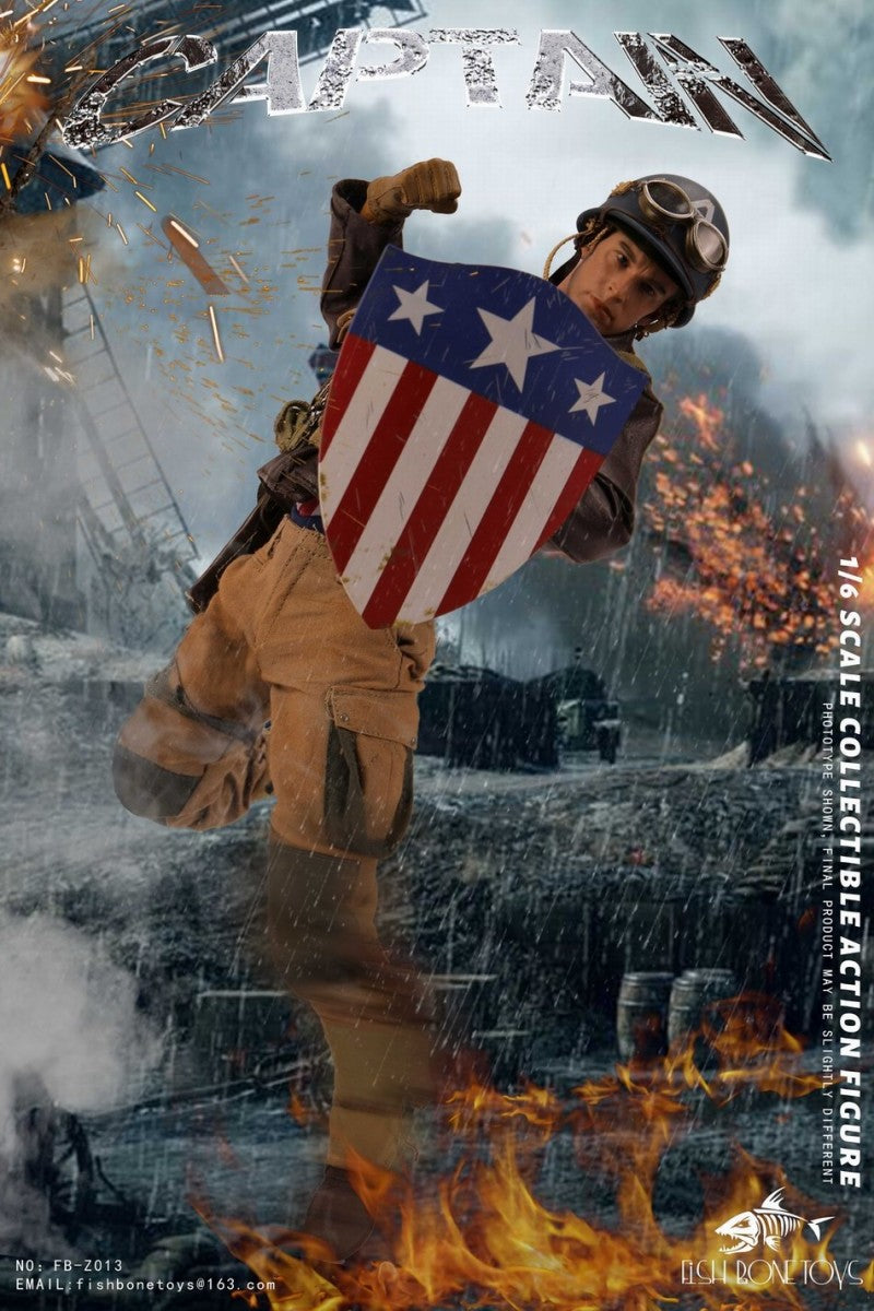 [PREORDER] FISH BONETOYS FB-Z013 1/6 America World War II Captain