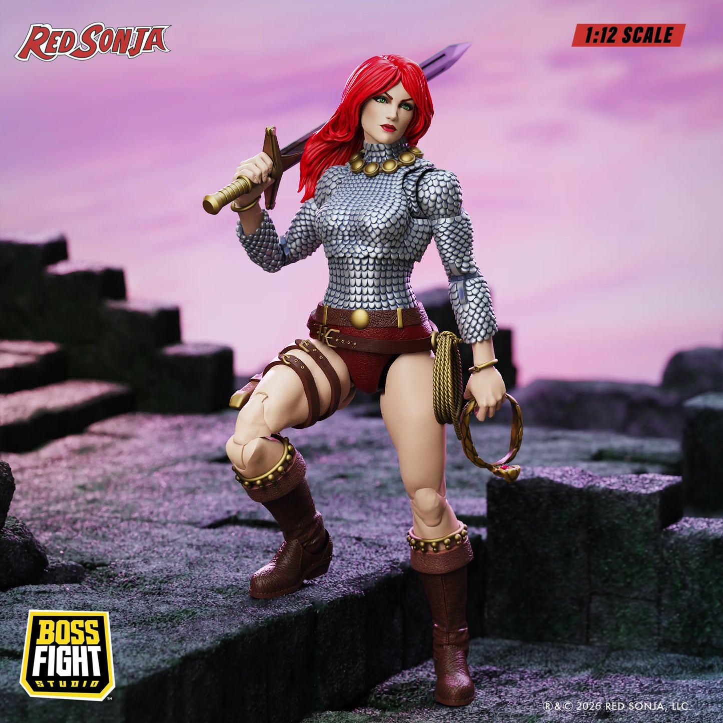 [PREORDER 081626] Red Sonja: Immortal Red Sonja 1:12 Scale Epic H.A.C.K.S. Action Figure