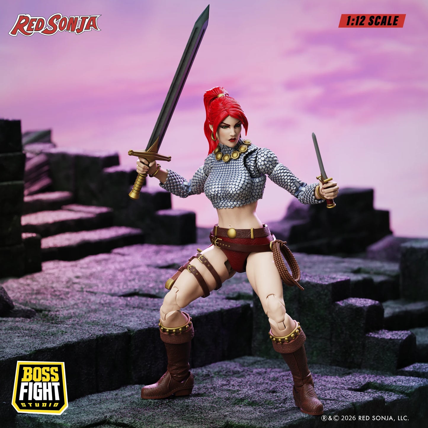 [PREORDER 081626] Red Sonja: Immortal Red Sonja 1:12 Scale Epic H.A.C.K.S. Action Figure