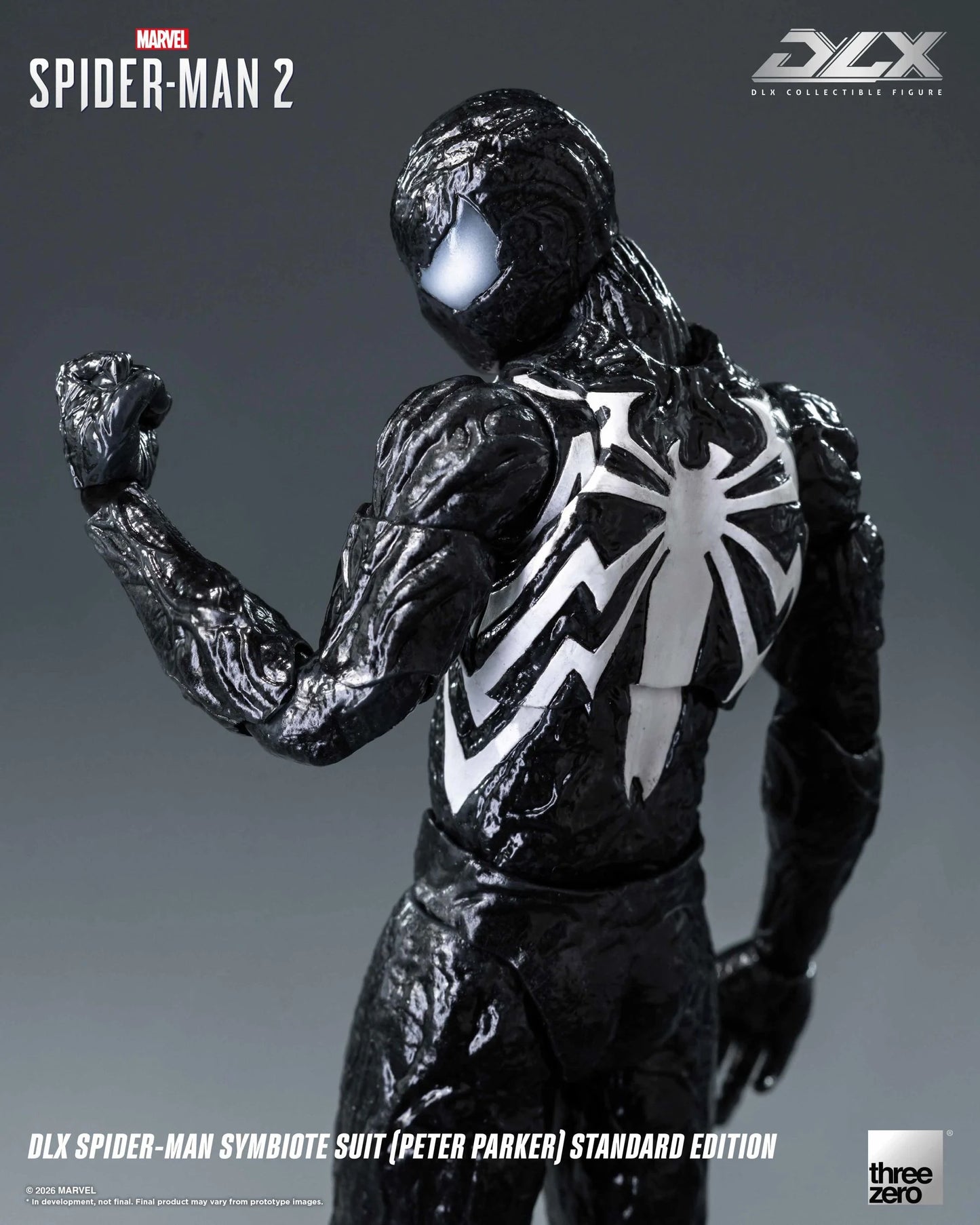 [PREORDER 08022026] ThreeZero Marvel's Spider-Man 2: DLX Spider-Man Symbiote Suit (Peter Parker) Standard Edition
