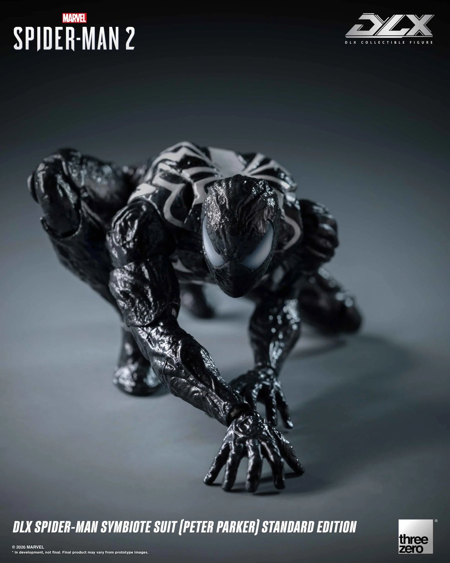 [PREORDER 08022026] ThreeZero Marvel's Spider-Man 2: DLX Spider-Man Symbiote Suit (Peter Parker) Standard Edition