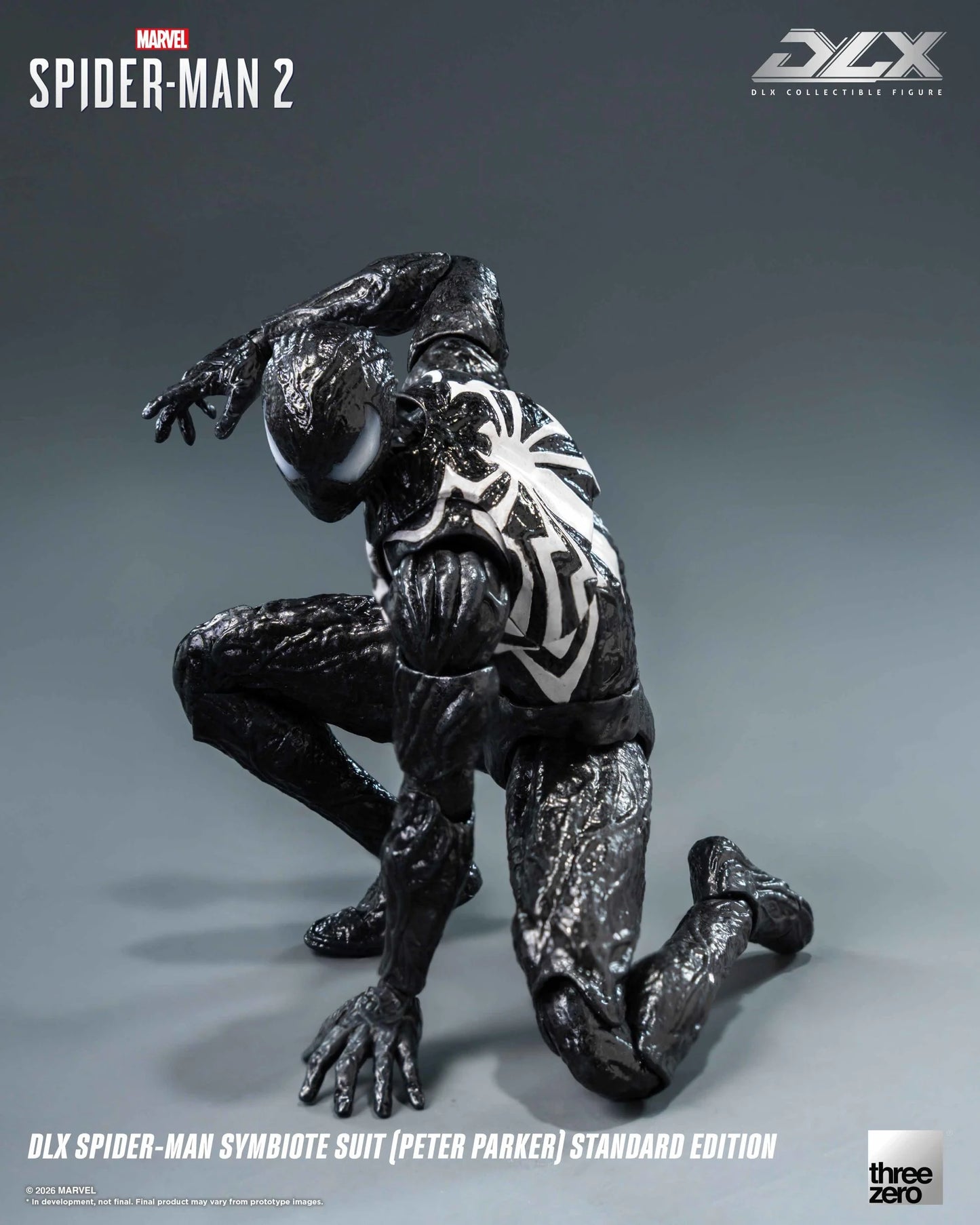 [PREORDER 08022026] ThreeZero Marvel's Spider-Man 2: DLX Spider-Man Symbiote Suit (Peter Parker) Standard Edition