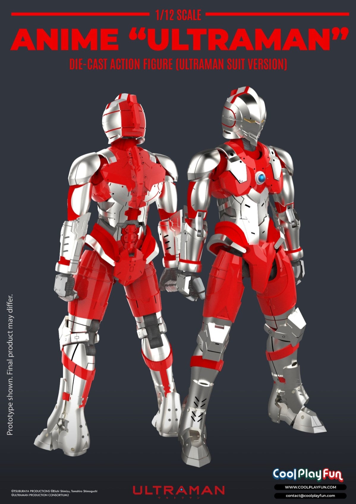 [PREORDER] 1/12 Scale Anime ULTRAMAN Die-cast Action Figure (ULTRAMAN)