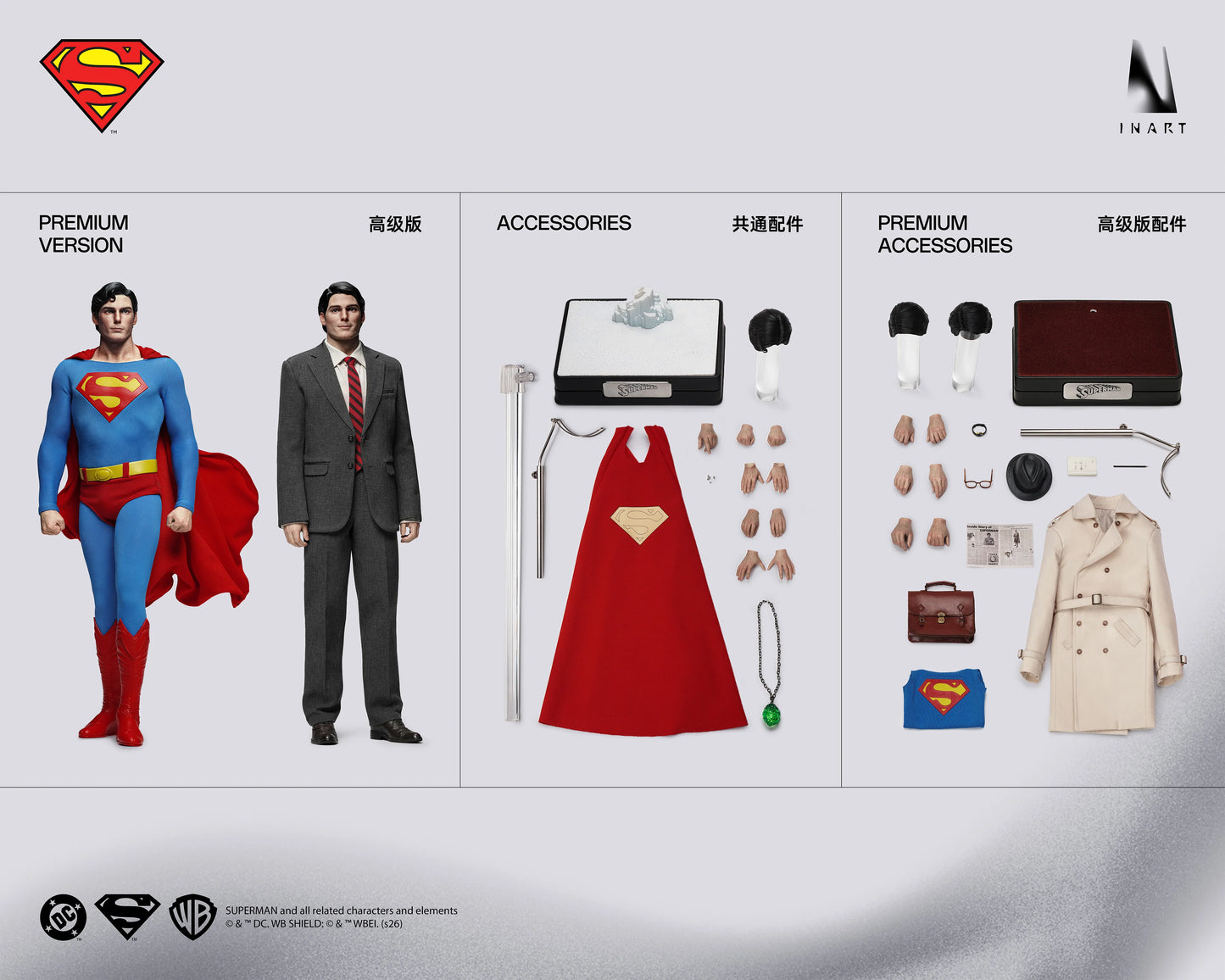 [PREORDER 060426] INART PT A035D1 1/6 Superman (1978) Superman Reeve Double Premium Edition