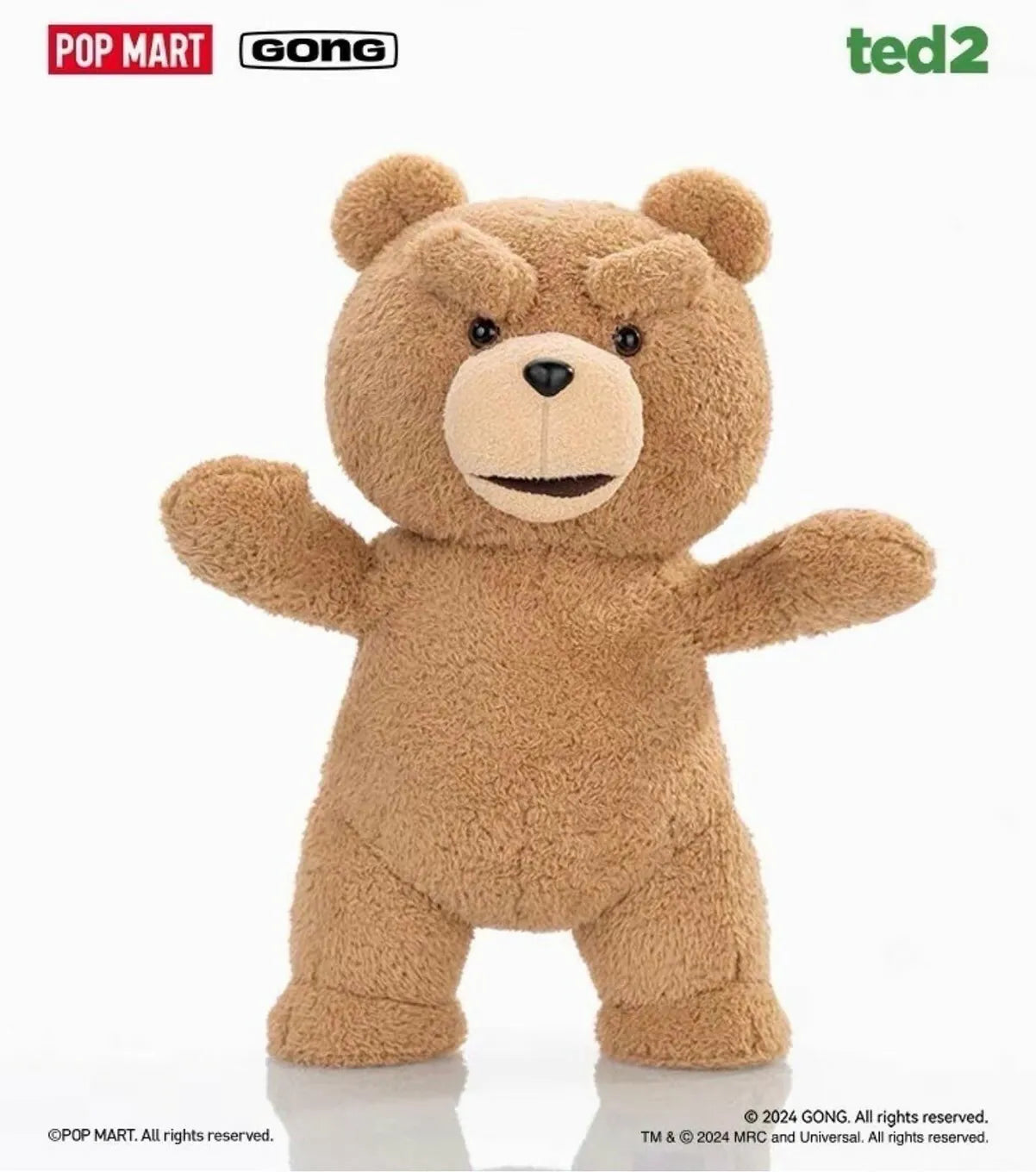 [PREORDER] POP MART  GONG ×《Ted2》GONG  -Ted 2 1/2 30 cm Teddy Bear Movable Plush Doll