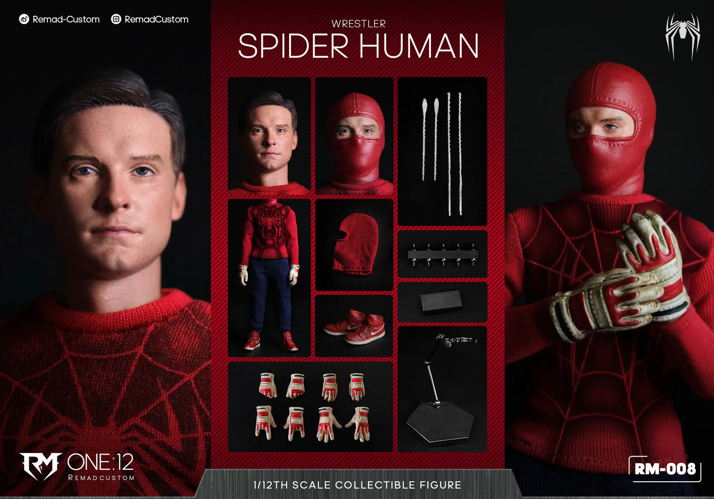 [PREORDER] Remad Custom RM-008 1/12 WRESTLER SPIDER HUMAN