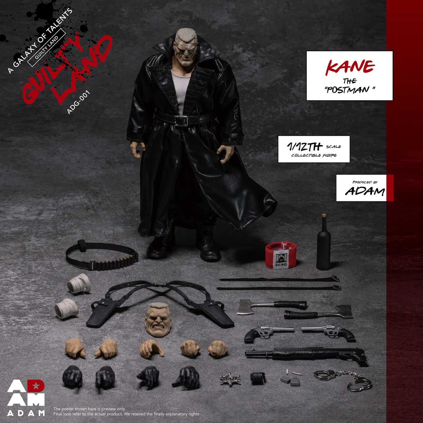 [PREORDER] ADAM Studio's new ADAM ADG-001 1/12 Guilty Land Kane