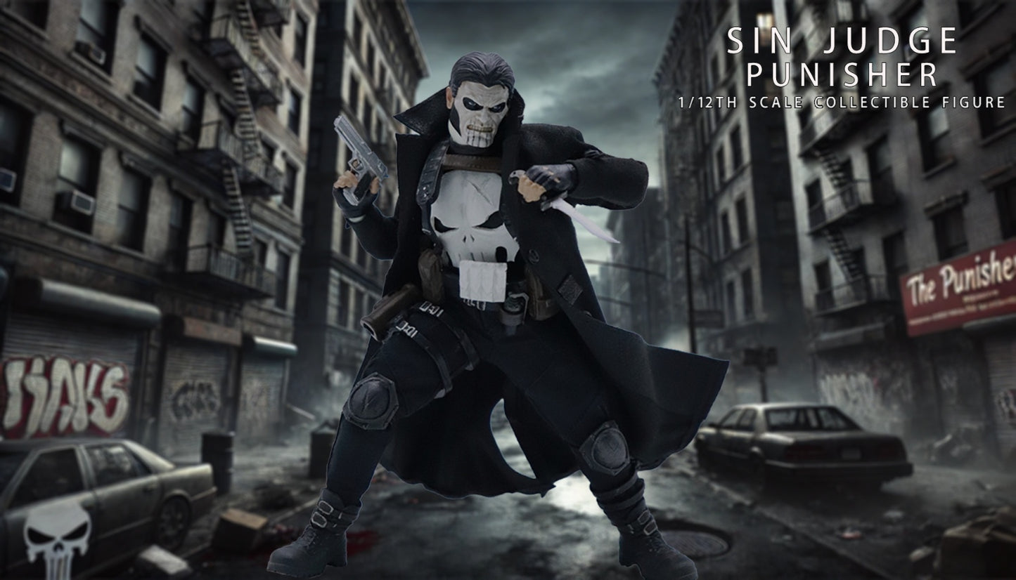 [PREORDER] Joy Man Toys 1/12 Sin Judge Punisher M010