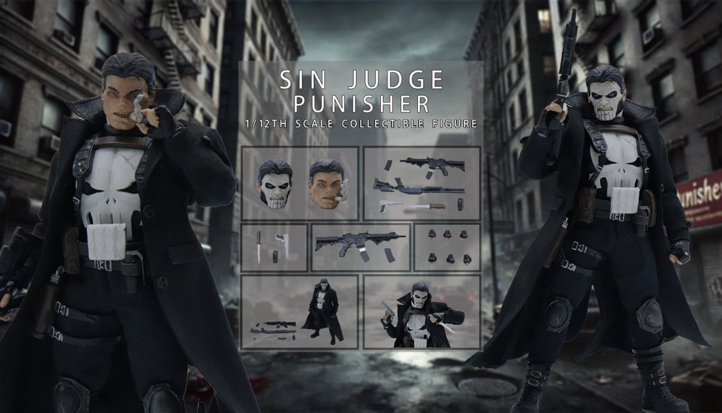 [PREORDER] Joy Man Toys 1/12 Sin Judge Punisher M010