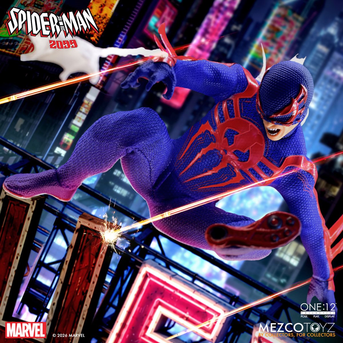 [PREORDER 06072026] MEZCO Spider-Man 2099 One:12 Collective Action Figure - ReRun