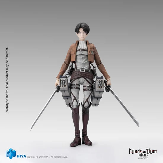 [PREORDER 112226] 1/12 Attack on Titan Seasons 1-3: Levi Ackerman Collectible Action Figure (EBA0449)