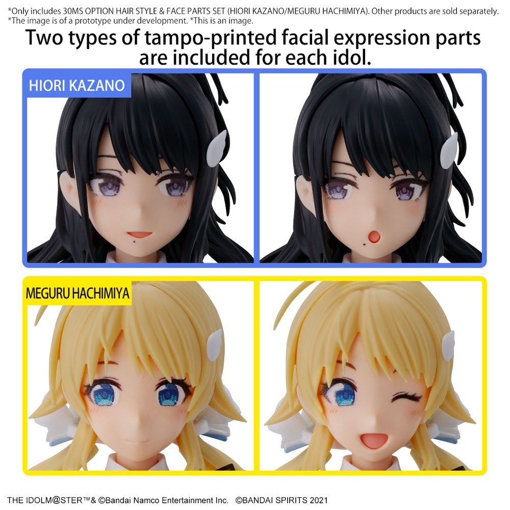 [PREORDER] 30MS OPTION HAIR STYLE & FACE PARTS SET  (HIORI KAZANO/MEGURU HACHIMIYA)