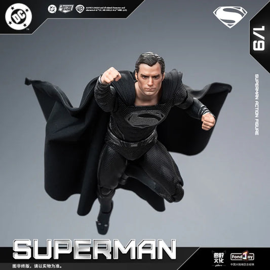 [PREORDER 122225] FondJoy DC1026 1/9 DC Aciton Figure Black Superman 2.0