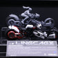 [PREORDER] MENG MT-010s 1/9 Ling Cage Leaning Two-Front-Wheelall-Wheel-Orne Motorcycle Pre-Colored Edition