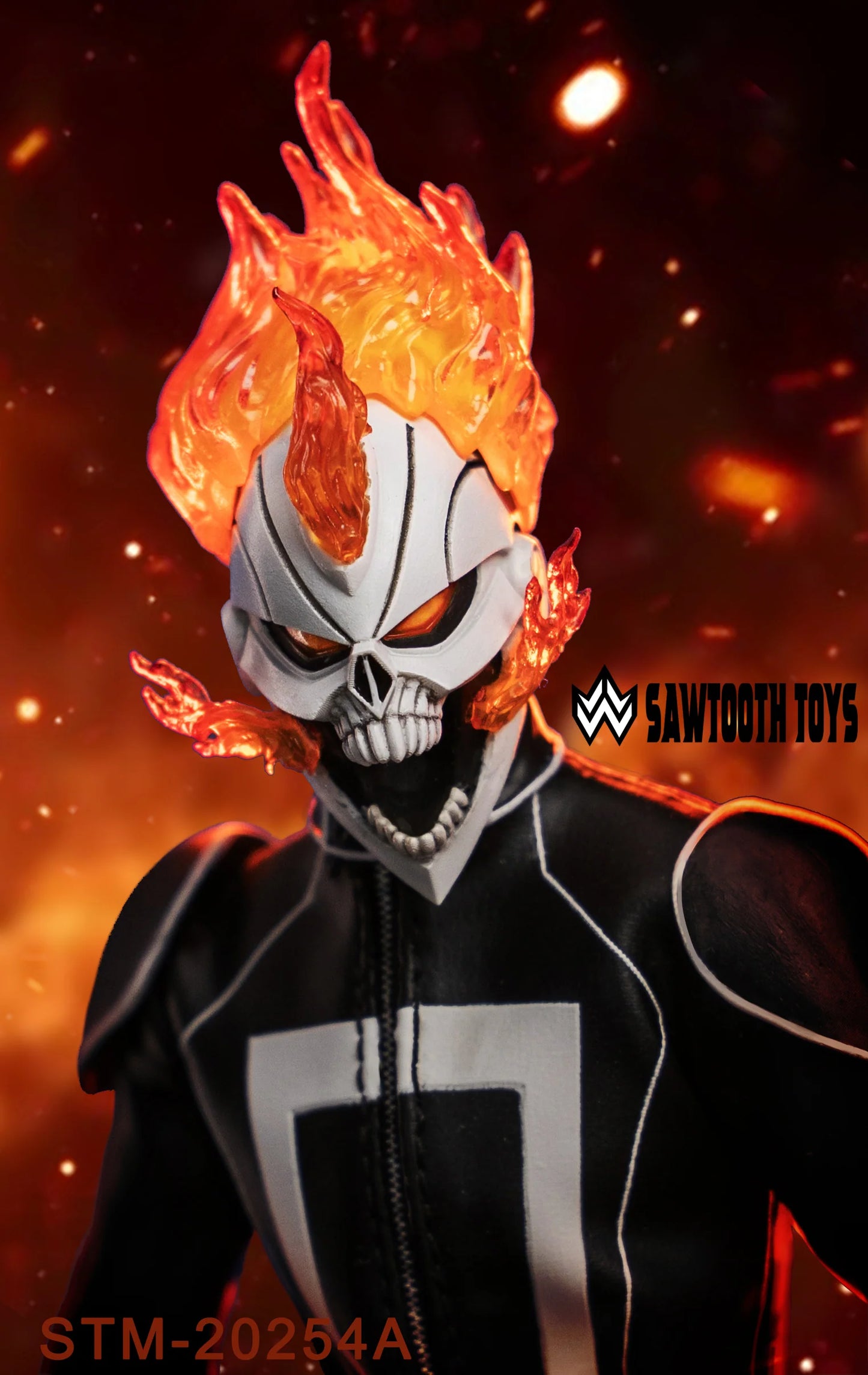 [PREORDER 051726] Sawtooth Toys STM-20254A 1/12 Flame Head Knight - GHOST RIDER only