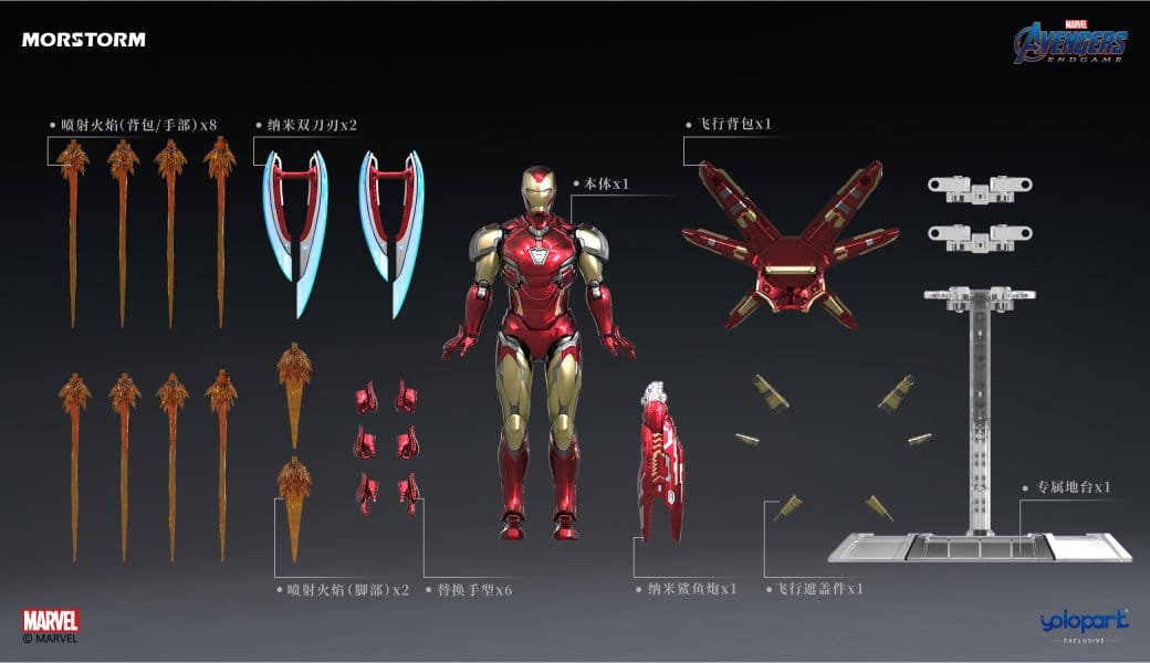 [PREORDER] MORSTORM 1/12 Scale Iron Man MK85