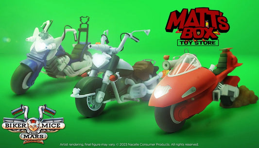 [PREORDER] Nacelle Biker Mice from Mars 1/12 Motorcycle wave1 Set of 3 (Red+Blue+White)